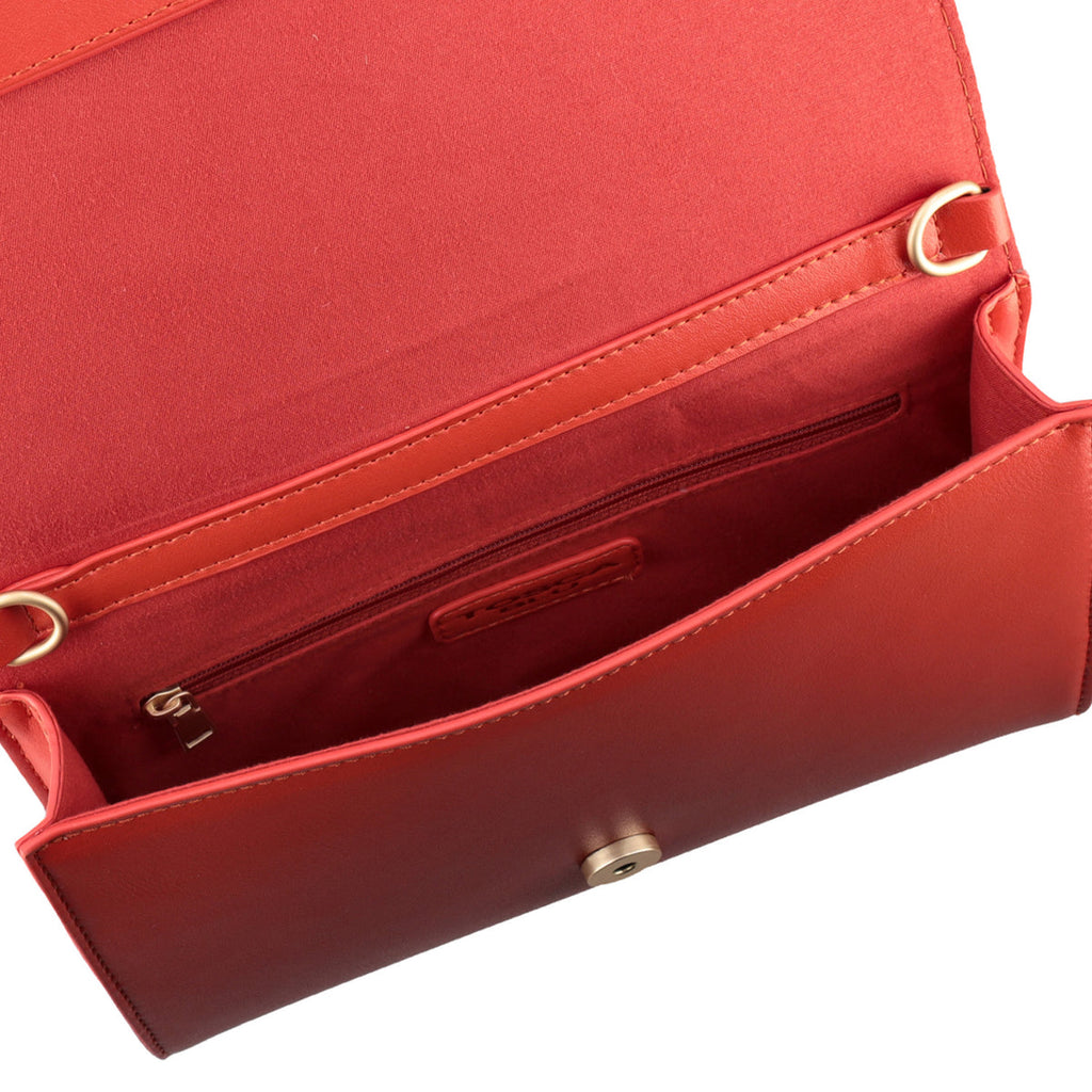 BORSA TOSCA BLU DETTAGLIO LOGO TONO SU TONO POCHETTE CON CATENA TS2516B03