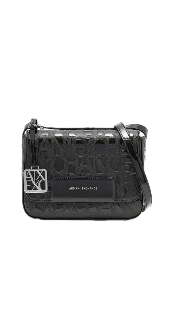 Borsa Armani Exchange XW001577 AF17290 Tracolla logata in vernice