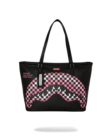 BORSA SPRAYGROUND ART7747 SHARK CENTRAL BREAKUP CHECK SORBET GREY TOTE