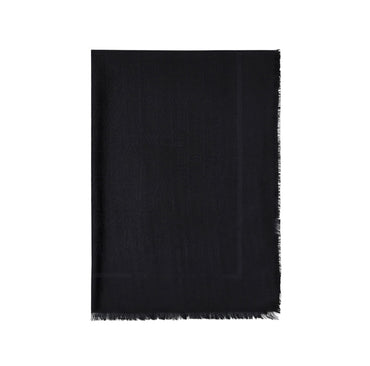 Pashmina Elisabetta Franchi SC01F46E2 rettangolare in jacquard con lettering logo