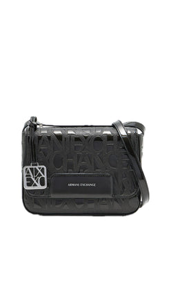 Borsa Armani Exchange XW001577 AF17290 Tracolla logata in vernice
