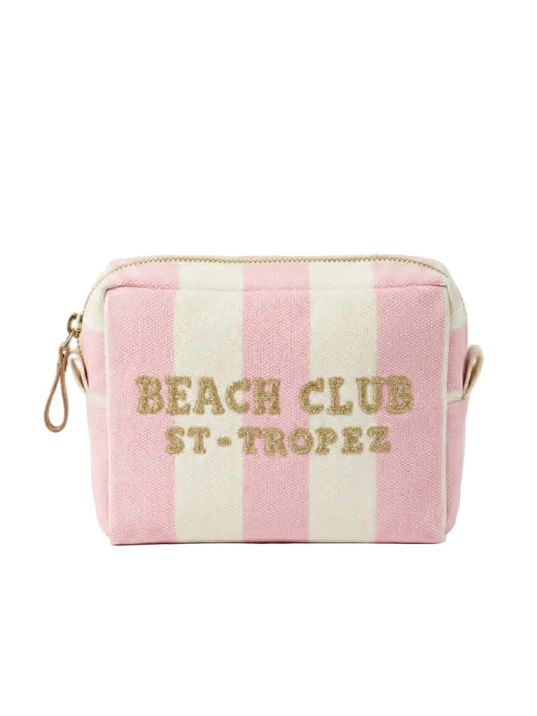 Pochette Marinette Saint Tropez Rosa In Canvas Beach Club