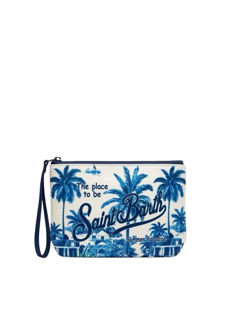 Pochette Saint Barth Palm All Over