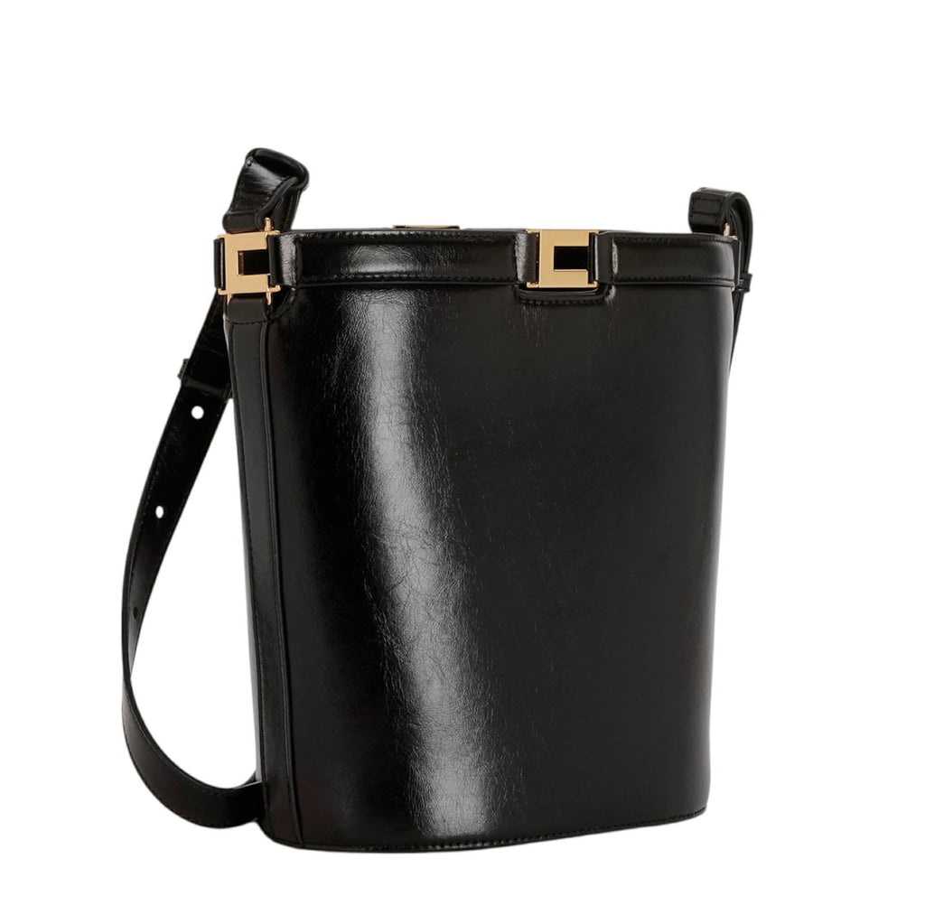 Borsa Elisabetta Franchi BS16A61E2 a secchiello medium effetto naplak