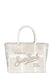 Borsa Saint Barth COL0037 589273 a mano Colette Felt Check in misto lana beige