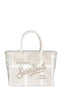 Borsa Saint Barth COL0037 589273 a mano Colette Felt Check in misto lana beige