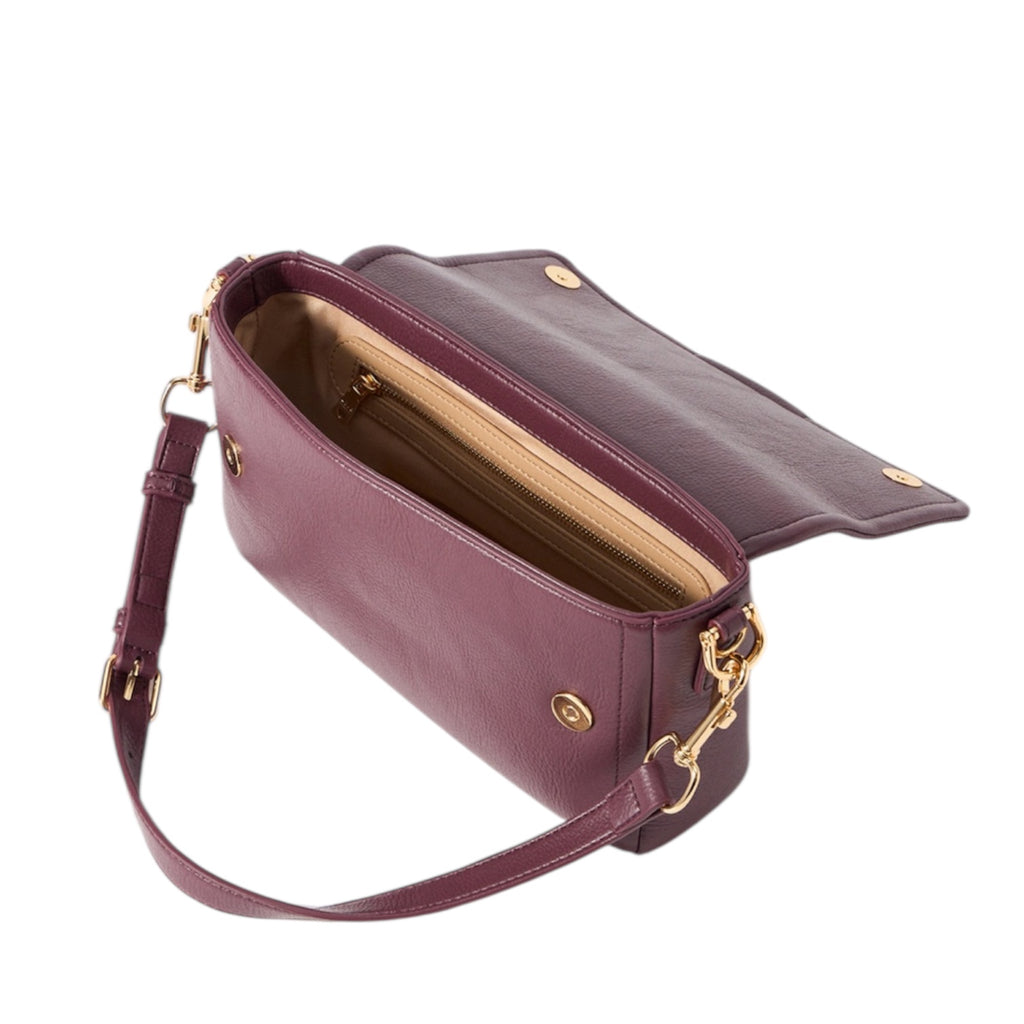 Borsa Love Moschino JC4086 Flap Bag Logo Metallico Vino