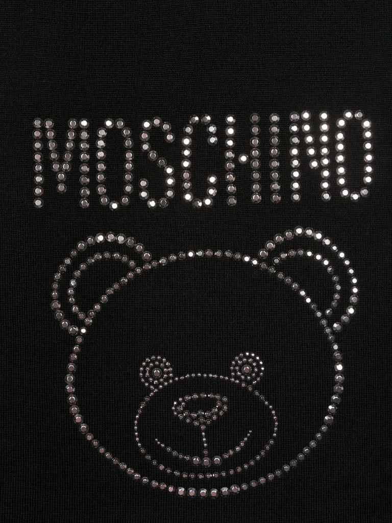 Sciarpa Moschino Art30788 M3029 Limited Edition Teddy Bear borchiato