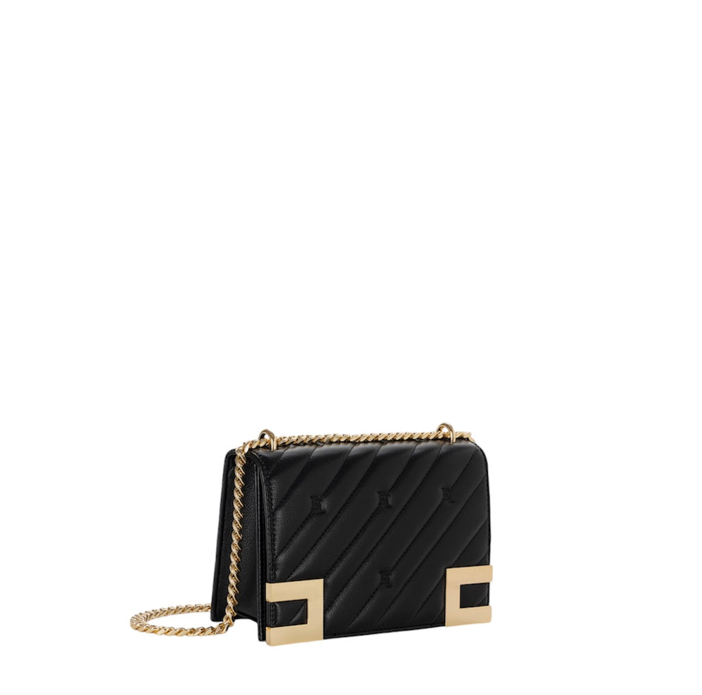 Borsa Elisabetta Franchi BS55A46E2 media matelassé Nera con tracolla