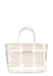 Borsa Saint Barth COL0037 589273 a mano Colette Felt Check in misto lana beige