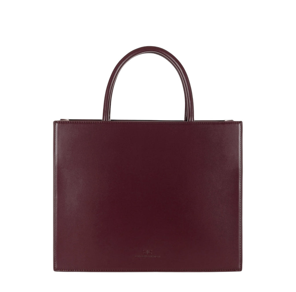Borsa Elisabetta Franchi BS05A46E2 a mano media con logo Rouge Noir