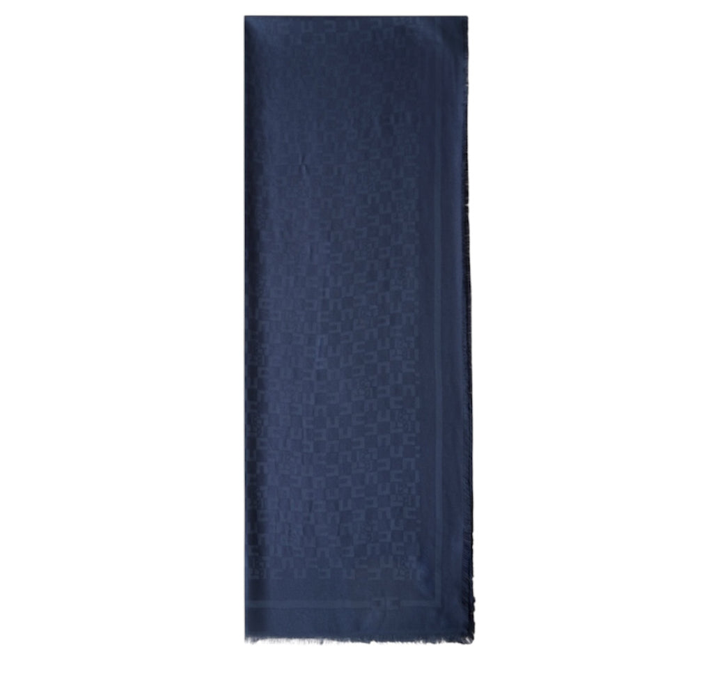 Pashmina Elisabetta Franchi SC10F56E2 con pattern logo