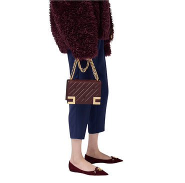 Borsa Elisabetta Franchi BS55A46E2 media matelassé Rouge Noir con tracolla