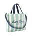 Borsa Saint Barth Essential Bag stripes verde/panna EBAGN007 09420L
