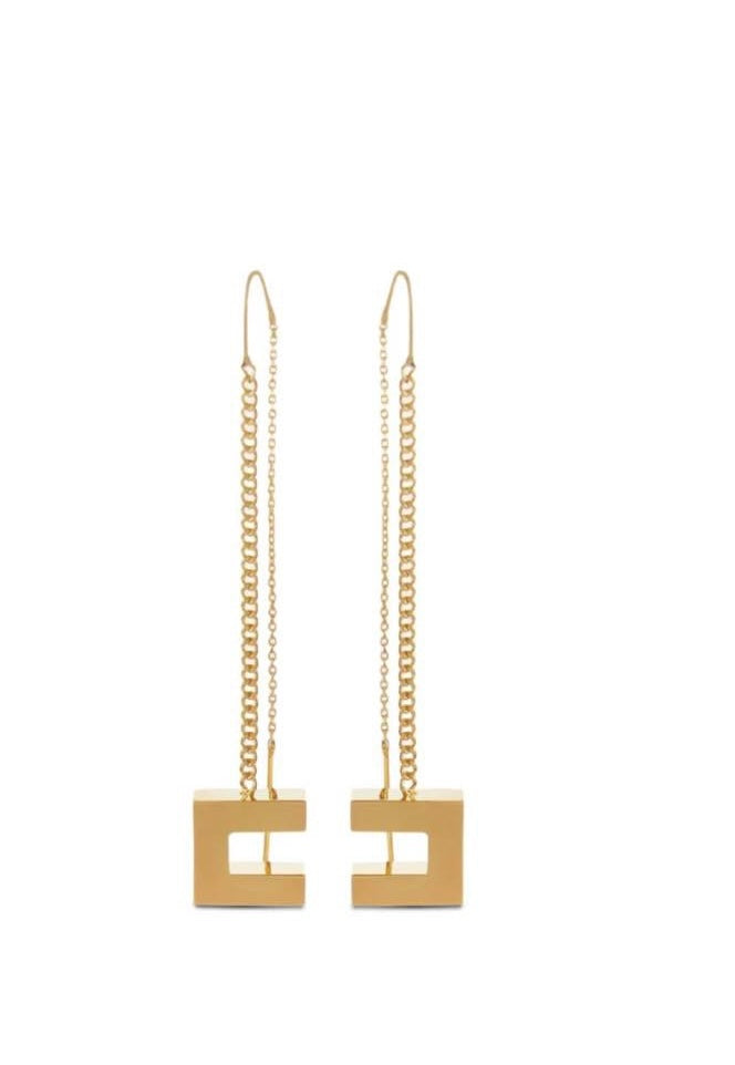 Orecchini Elisabetta Franchi OR16A56E2 pendenti con logo