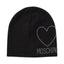 Cappello Moschino 65451 M3332 Cuffia Nera cuore borchie