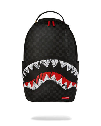 ZAINO SPRAYGROUND 7102 SCRIBBLE SHARK BACKPACK