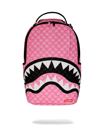 ZAINO SPRAYGROUND ART7694 PINK AND BLACK DRIP CHECK DLXSV BACKPACK