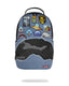 ZAINO SPRAYGROUND 8302 DENIM TEAR 3 AM PATCHES BACKPACK