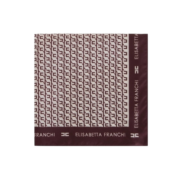 Foulard Elisabetta Franchi FO15F56E2 in twill di seta con stampa