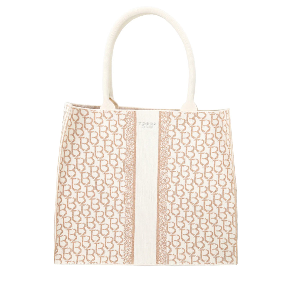 Borsa Tosca Blu TS2511B10 Shopping grande logata Saint Tropez