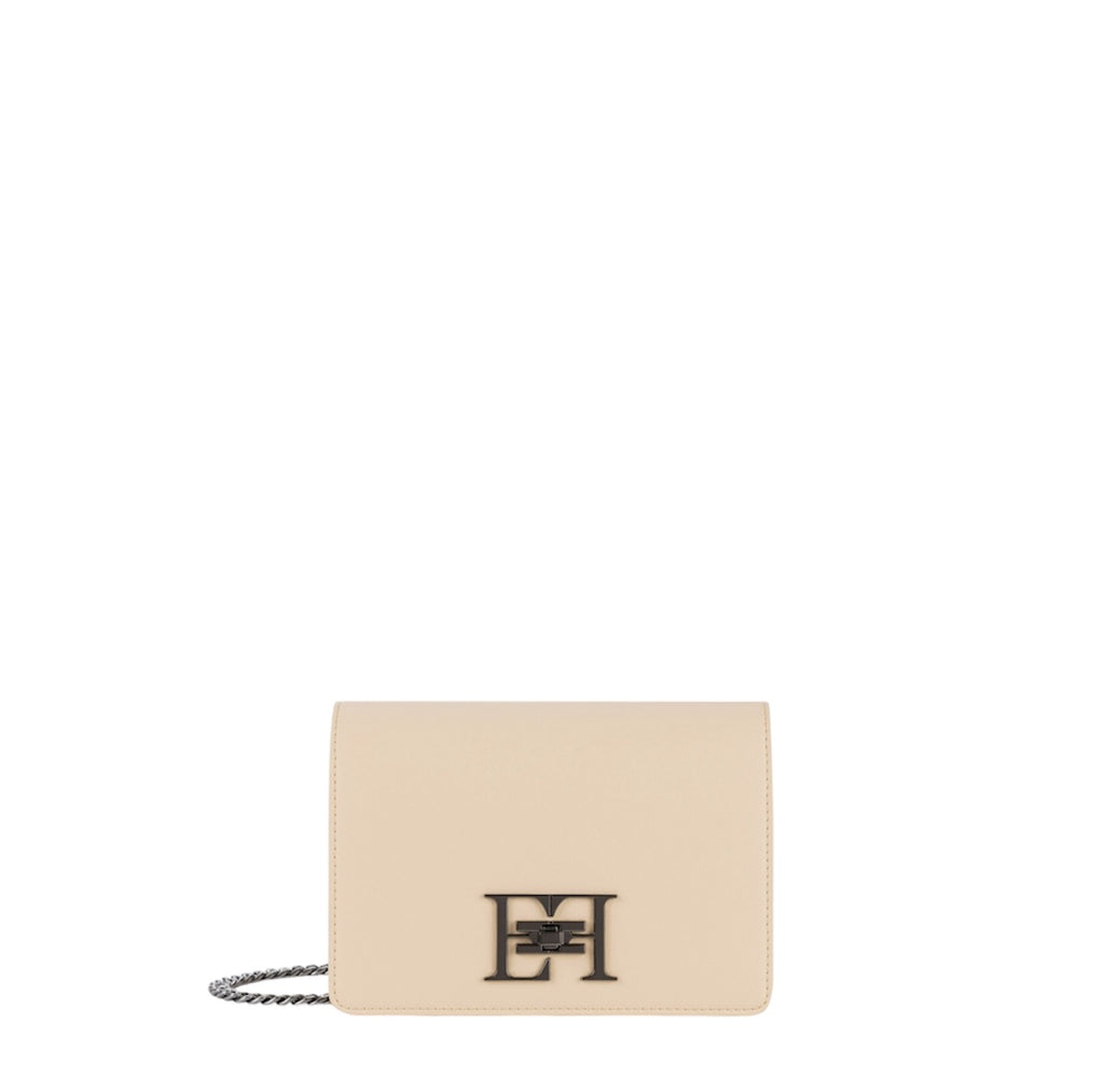 Borsa Elisabetta Franchi Crema BS11A46E2 a tracolla con girello logo in metallo