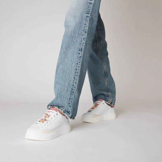 Sneaker Tosca Blu SS2501S003 Bellatrix con accessorio in strass colore bianco/fucsia