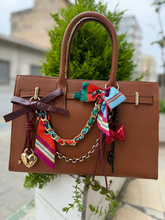 Borsa Luxyra Handbag in pelle con charm