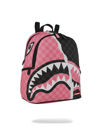 ZAINO SPRAYGROUND 8276 PINK AND BLACK TEAR SIP SAVAGE BACKPACK