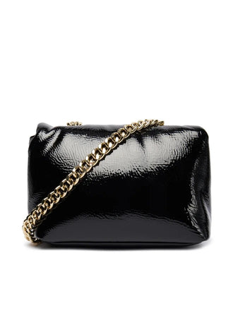 Borsa Armani Exchange XW003577 AF17239 Flap Bag  Mini Puffy lucida nera