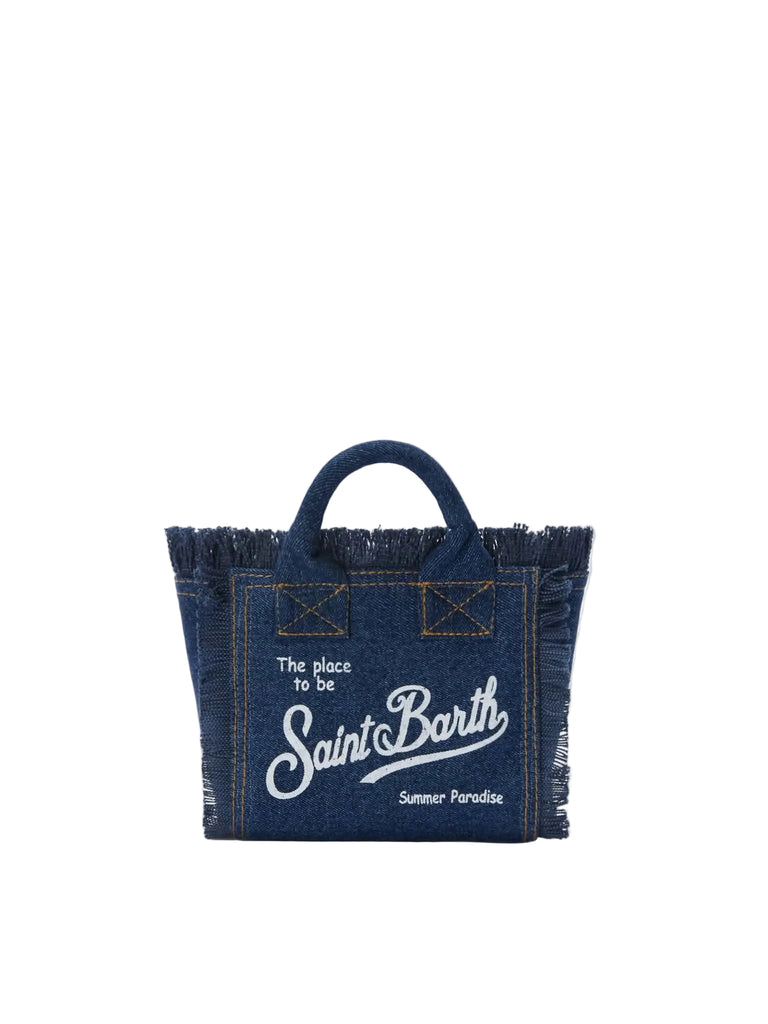 Borsa Saint Barth Vanity Mini Denim Dark VAMI001 00431L