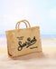 Borsa Saint barth Colette Straw In Raffia Logo Nero COL0017 00421L