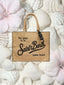 Borsa saint Barth Colette Beige Con Logo A Contrasto Con Nappa COL0013 09045L