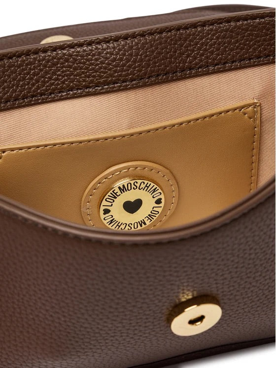 Borse Love Moschino JC4236 a tracolla Bouncing Heart in pelle martellata