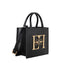Borsa Elisabetta Franchi BS06A46E2 a mano piccola con logo Nero