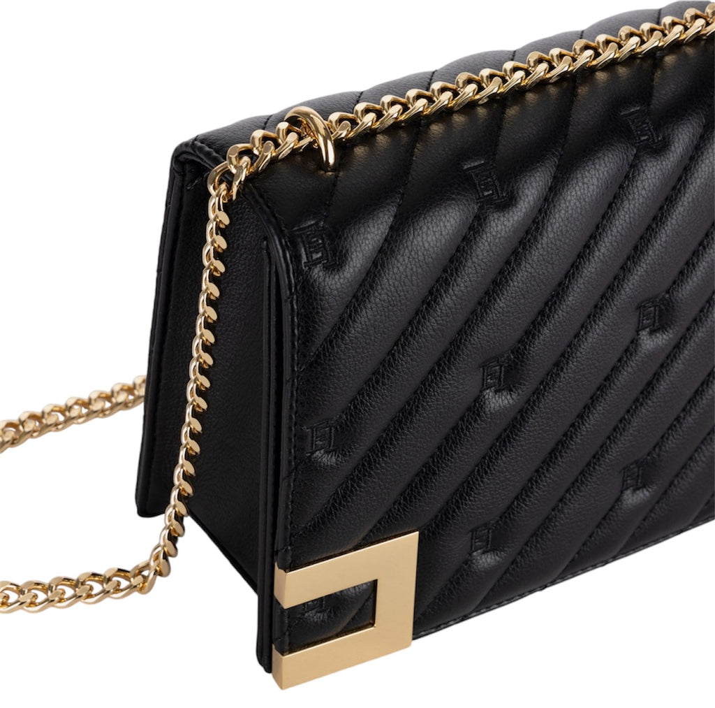 Borsa Elisabetta Franchi BS54A46E2 grande matelassé Nera con tracolla