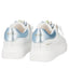 Sneakers Tosca Blu SS2601S003 Astrid in pelle con perle bianche/azzurre