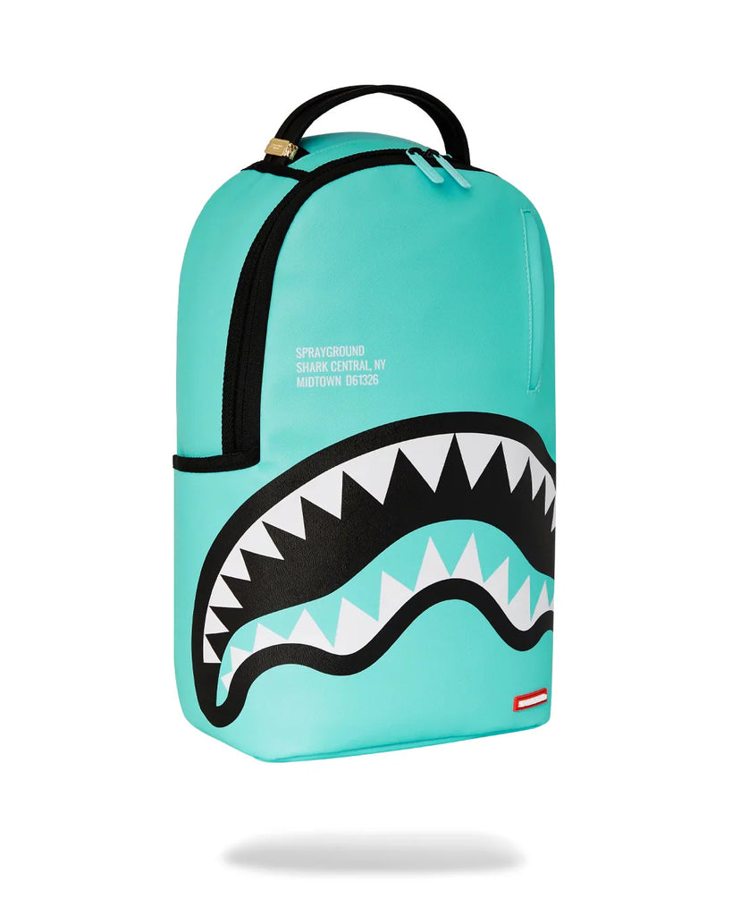 ZAINO SPRAYGROUND ART7015 SHARK CENTRAL AQUA DLXSV BACKPACK