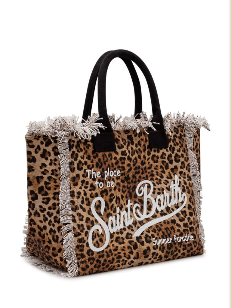 Borsa Mare Saint Barth Vanity Sand Leopardata VANI001 00427L