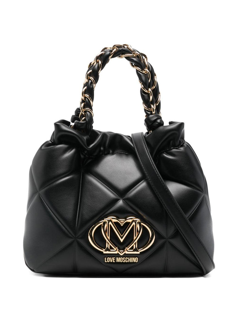 Borsa Love Moschino Jc4115 a secchiello nera trapuntata