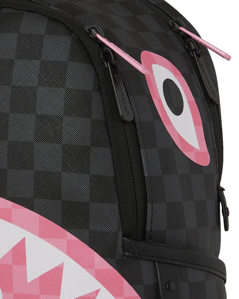 ZAINO SPRAYGROUND 8276 PINK AND BLACK TEAR SIP SAVAGE BACKPACK