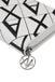 Portafoglio Armani Exchange XW000359 Zip Around logato bianco nero