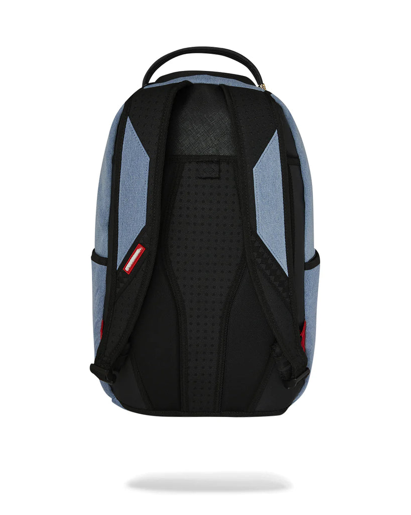 ZAINO SPRAYGROUND 8302 DENIM TEAR 3 AM PATCHES BACKPACK