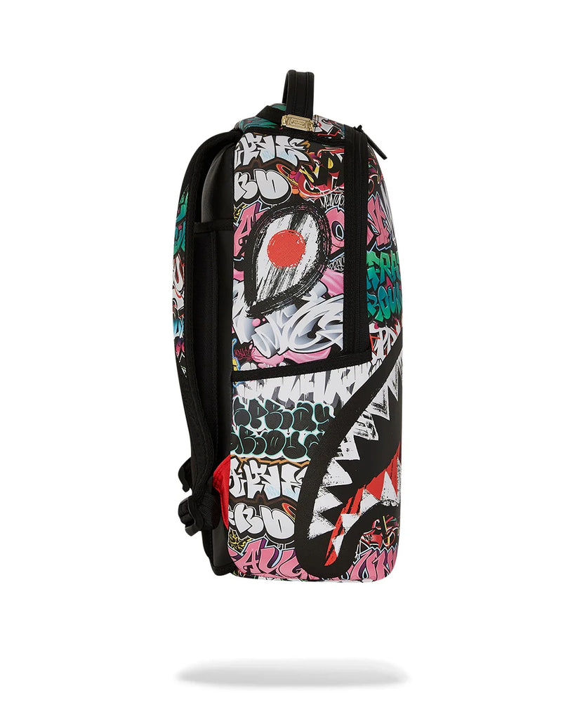 ZAINO SPRAYGROUND ART7126 SPLIT CYBERSHARK DLXSV BACKPACK