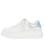 Sneakers Tosca Blu SS2601S003 Astrid in pelle con perle bianche/azzurre