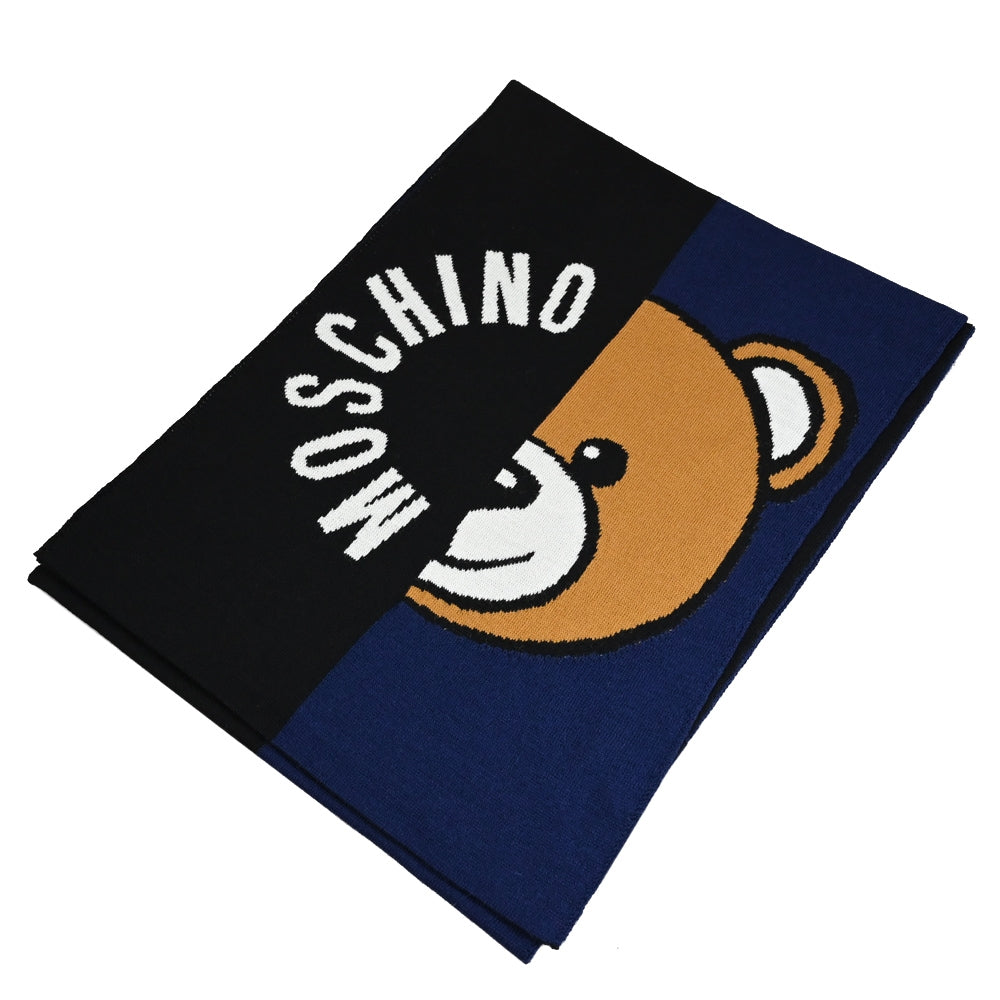 Sciarpa Moschino Art30780 M2954 in lana Orsetto B/color