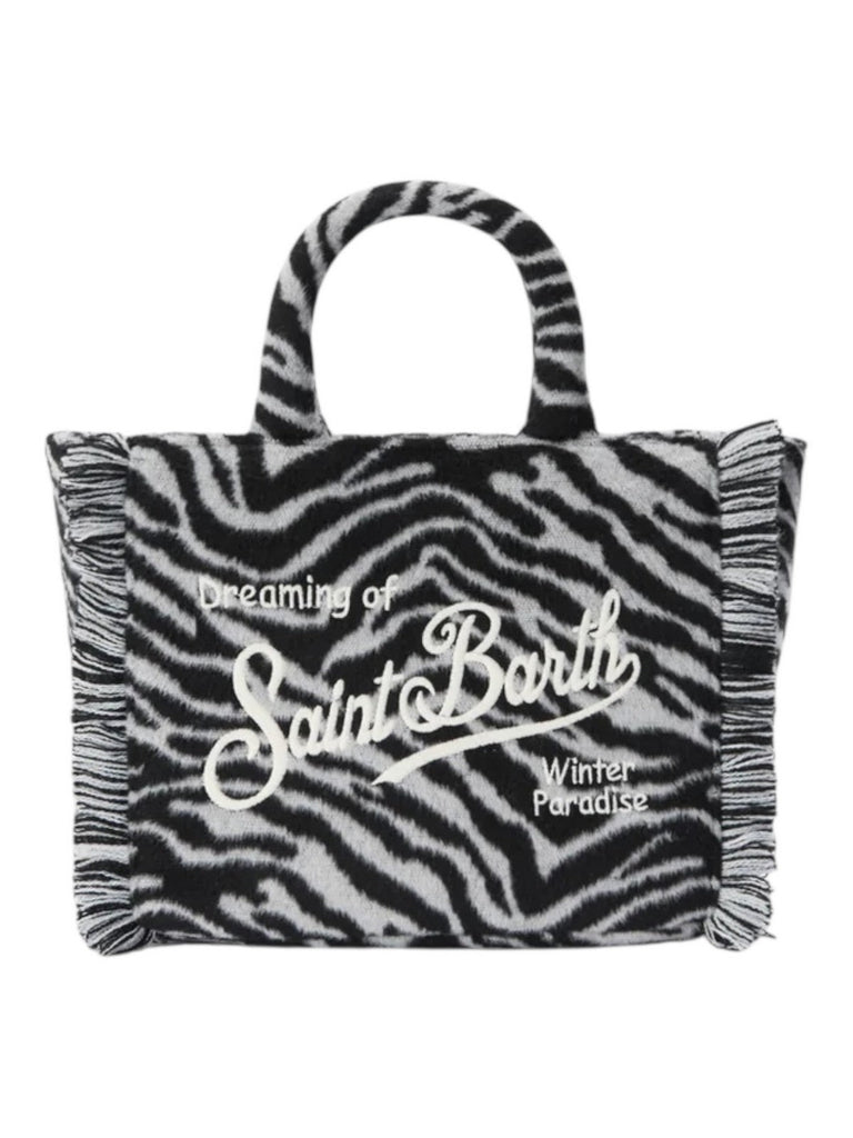 Borsa Saint Barth VAMI024 002691 Vanity Mini Felt Zebra