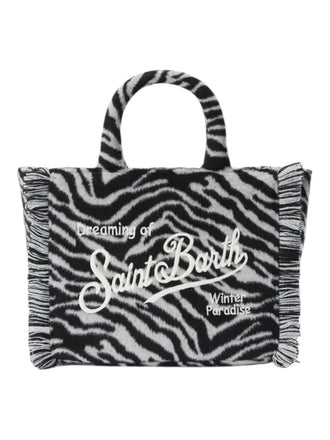 Borsa Saint Barth VAMI024 002691 Vanity Mini Felt Zebra