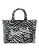 Borsa Saint Barth VAMI024 002691 Vanity Mini Felt Zebra