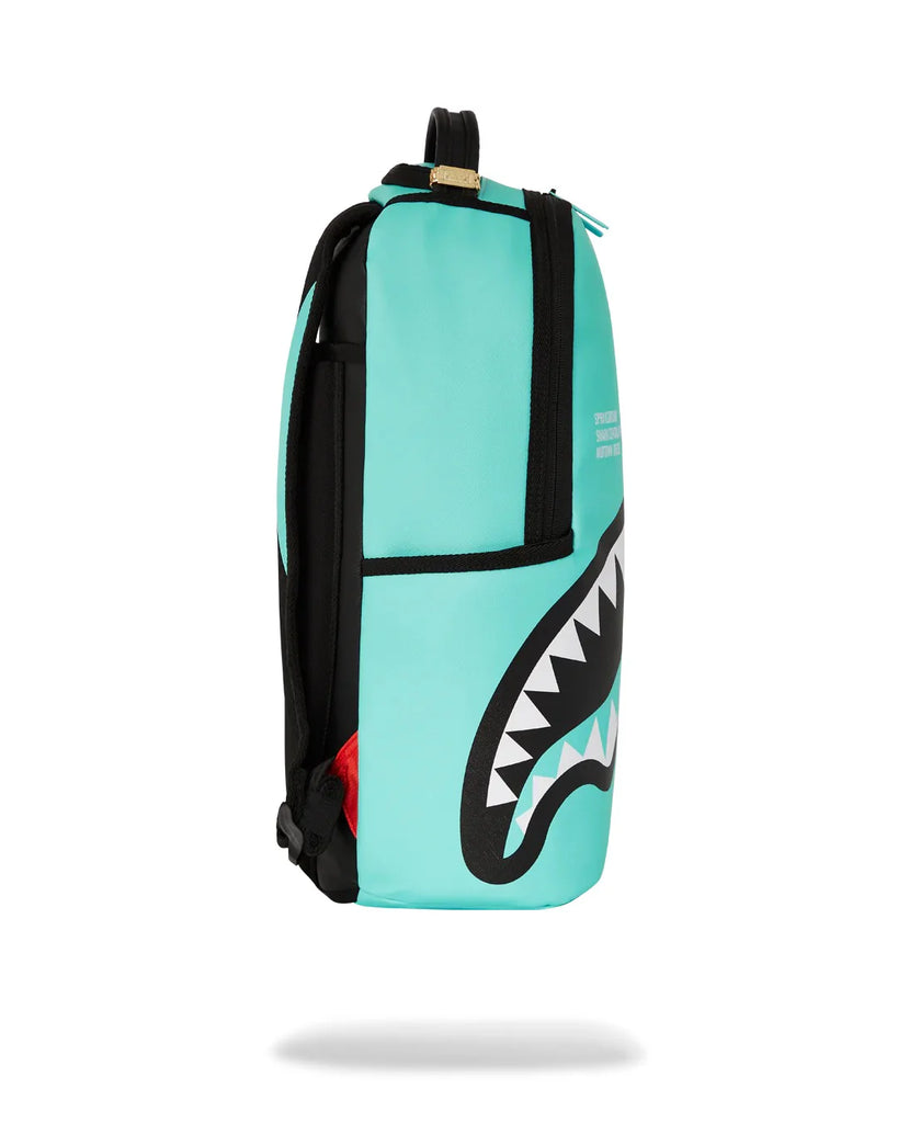 ZAINO SPRAYGROUND ART7015 SHARK CENTRAL AQUA DLXSV BACKPACK